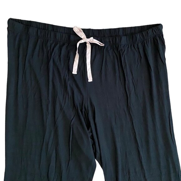 Stars Above Womens Black Long Sleeve Top and Pants Pajama Set Plus Size 3X - Picture 7 of 9